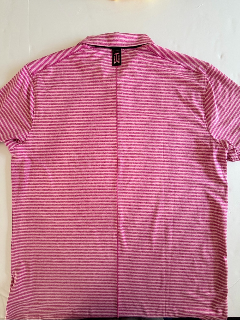 Nike Dri-FIT Performance Polo Tiger Woods Collection Pink Striped - Picture 6 of 8